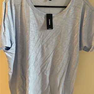 Express Sky Blue Casual Tee